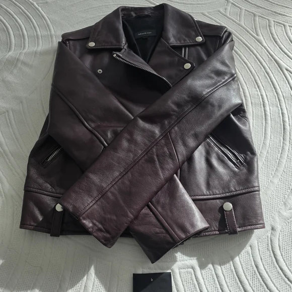 Mackage Rich Maroon Leather Jacket - Picture 6 of 11
